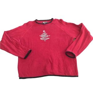 Woolrich Ruby Christmas tree knit sweater size large